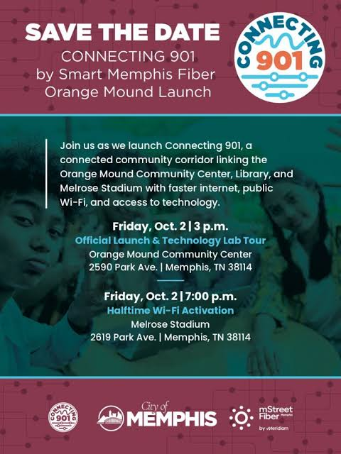 Connecting 901 Orange Mound launch flyer.